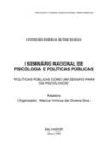 2021 I Seminário Nacional de psicologia e políticas públicas